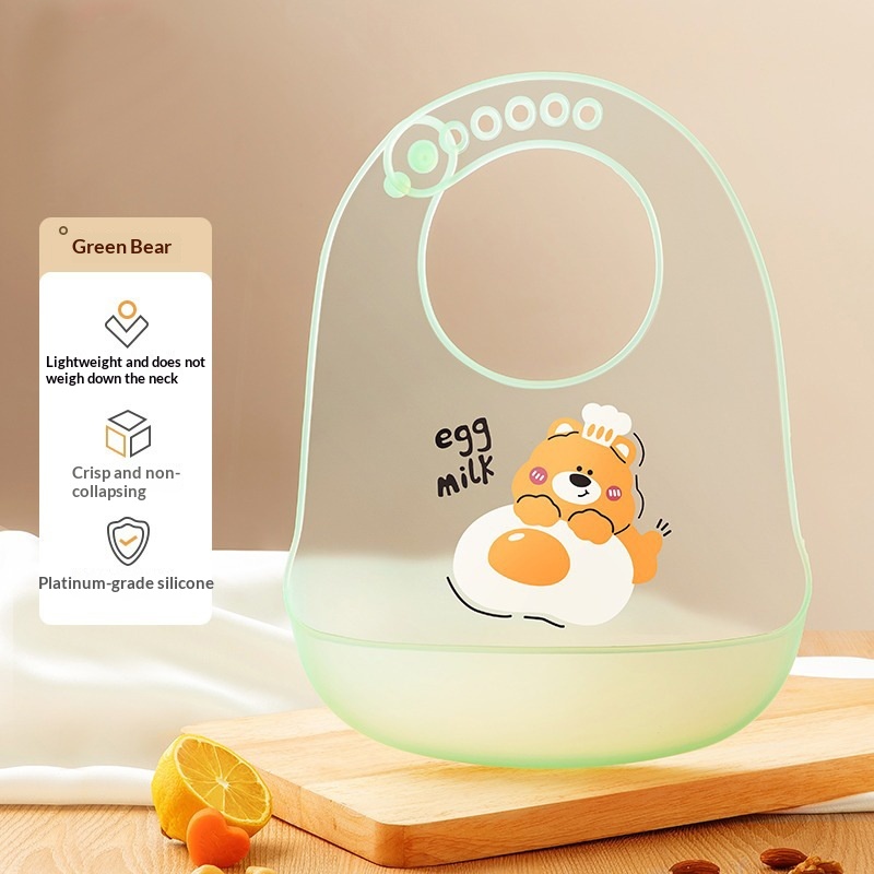 Babero Silicona Impermeable Bebé ¡Adiós Manchas! · Chef Little Bear