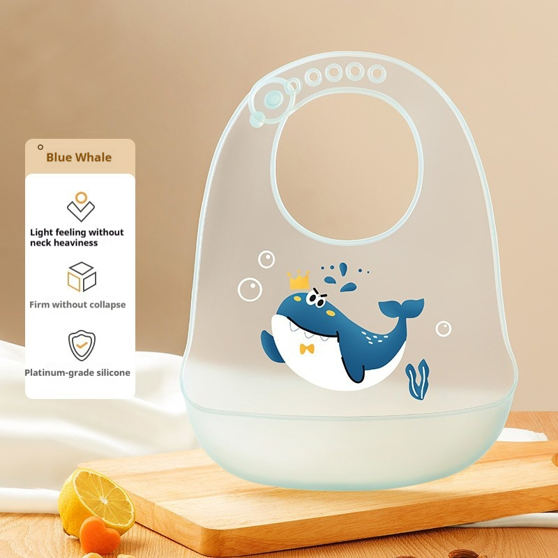 Babero Silicona Impermeable Bebé ¡Adiós Manchas!