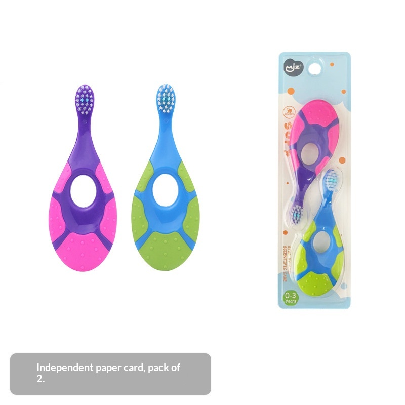 Cepillo Dental Bebé Suave 0-3 Años ¡Pack x2! · Purple Green