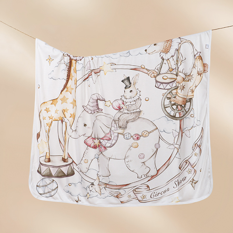 Mantita Swaddle Bebé Anti-Sobresalto | Bambú & Algodón · Elephant 90X90cm