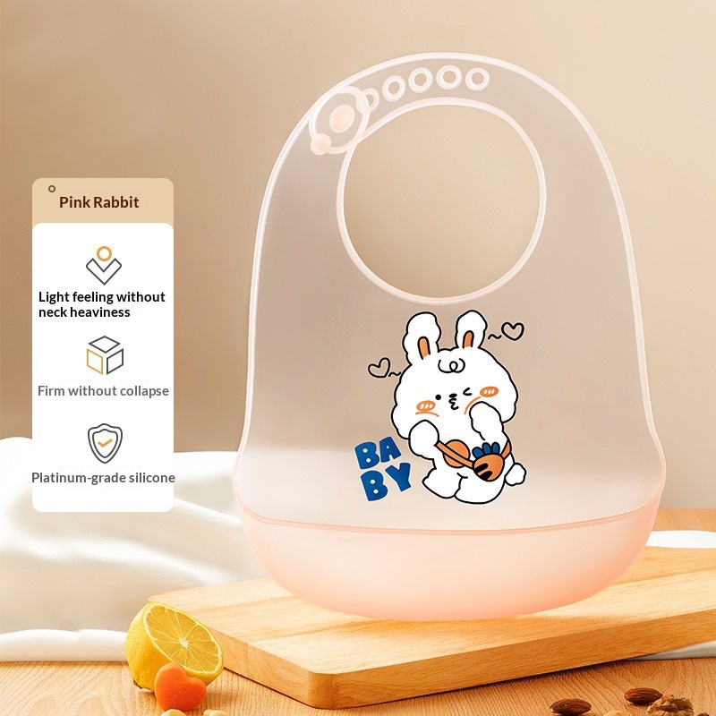 Babero Silicona Impermeable Bebé ¡Adiós Manchas! · Radish Little Rabbit