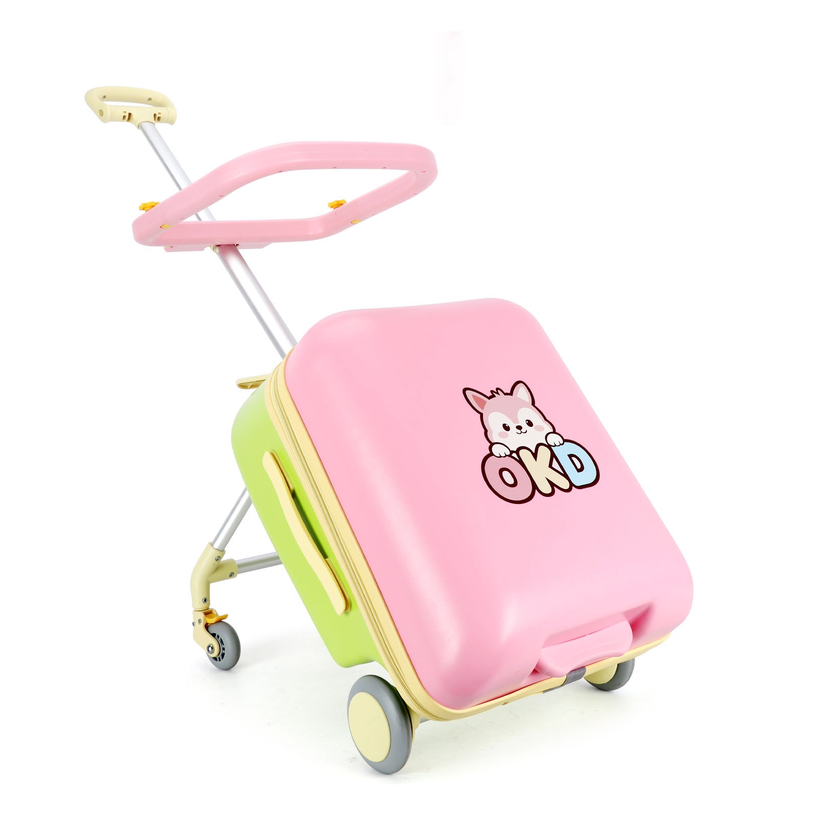 Maleta Infantil Montable 20" Ruedas 360° + USB + TSA · Pink