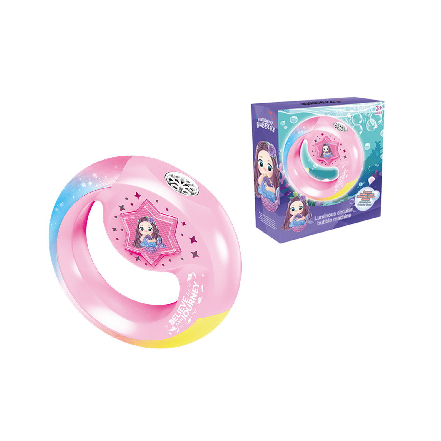 Máquina de burbujas sirena luminosa