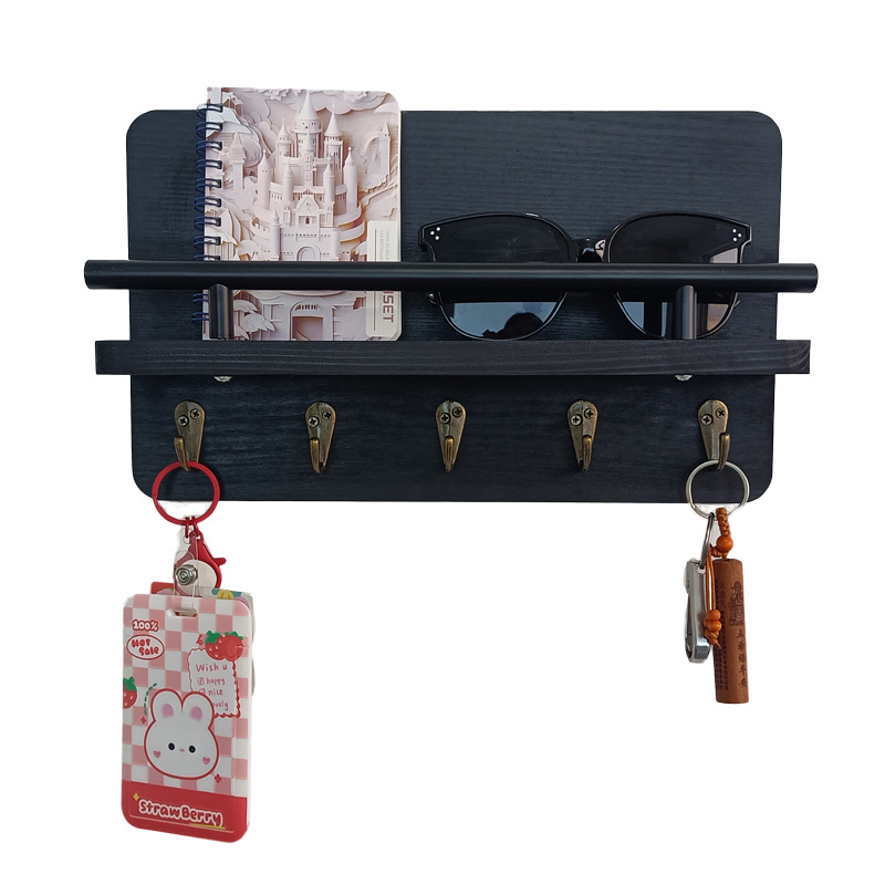 Organizador de Entrada con Estante de Madera · BHSHX001