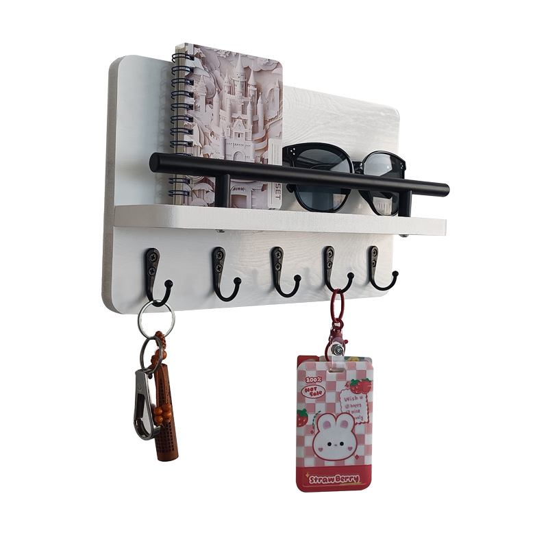 Organizador de Entrada con Estante de Madera · BHSW001