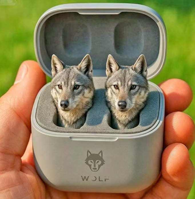 Auriculares Bluetooth con forma de rana · Wolf · Headset