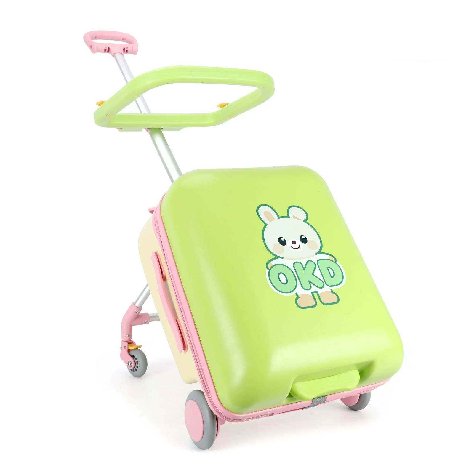 Maleta Montable 20" | Ruedas, Cerradura TSA y USB · Green