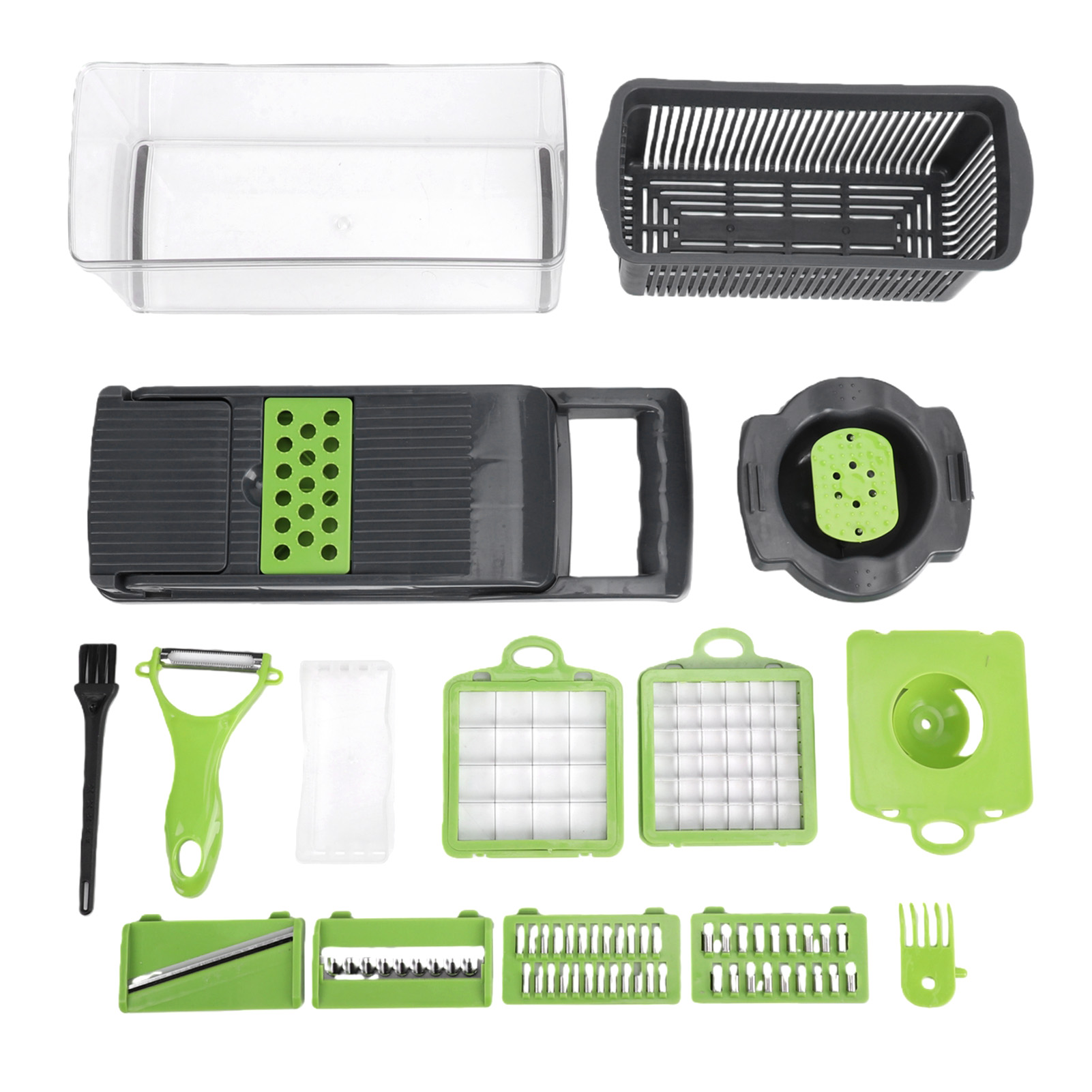 Picador de verduras manual con recipiente 1,5 L