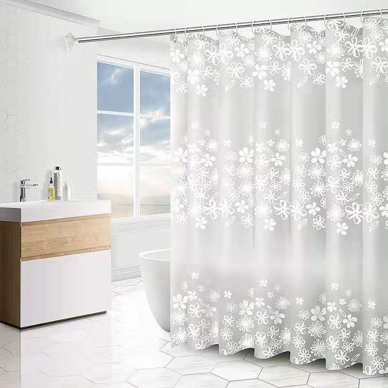 Cortina de ducha Hojas Frescas | 180 × 180 cm · Option2