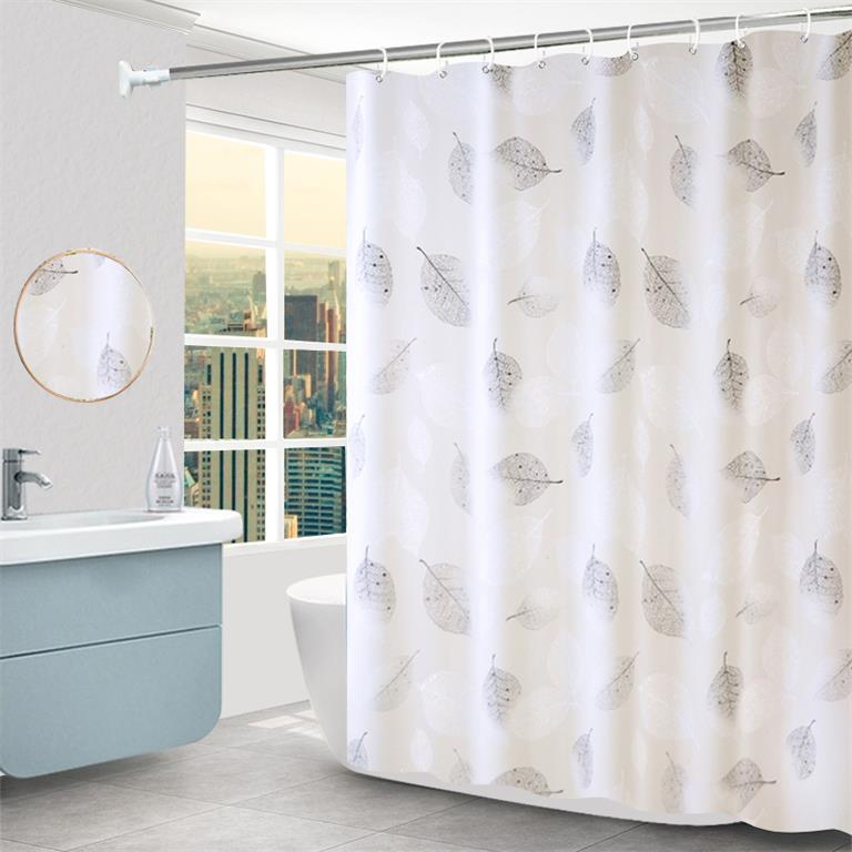Cortina de ducha Hojas Frescas | 180 × 180 cm