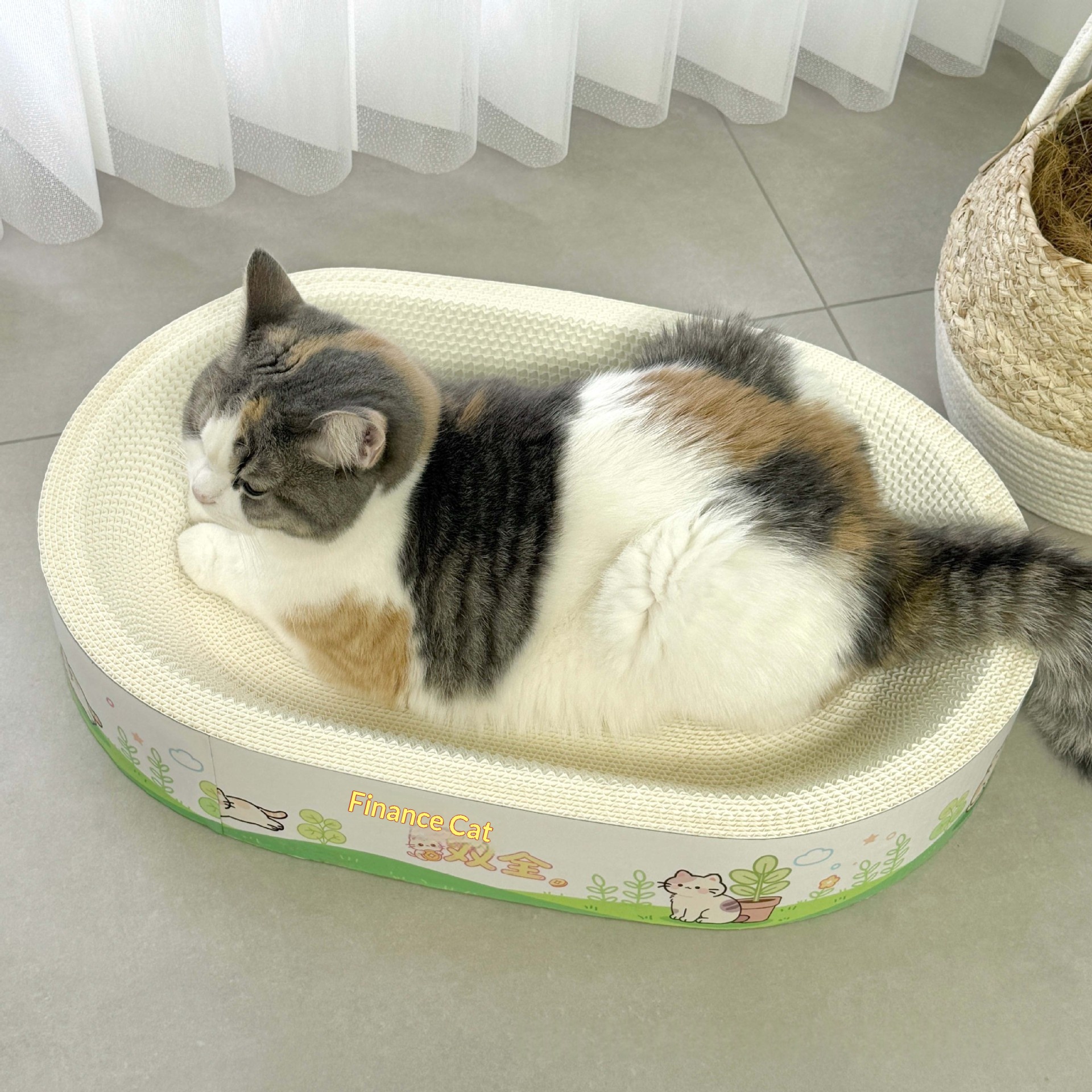 Rascador y cama de cartón para gatos | Raíz
