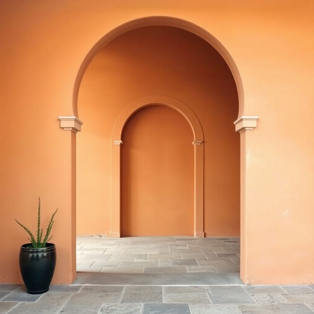 Lámina Fine Art · Arco Mediterráneo, Tonos Cálidos