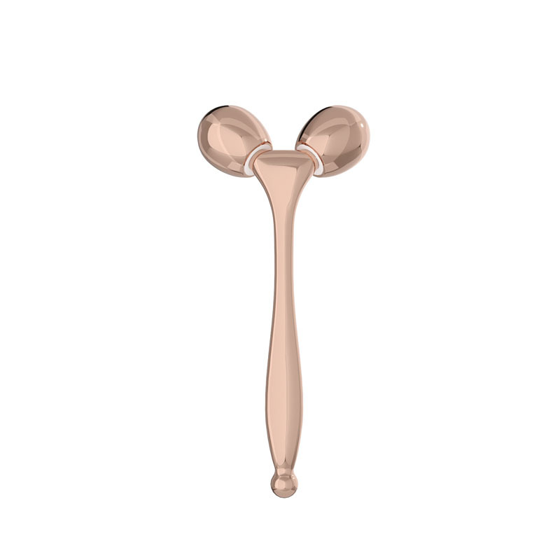 Roller Facial 3D Metálico con Iones Negativos | PULSE · Rose Gold
