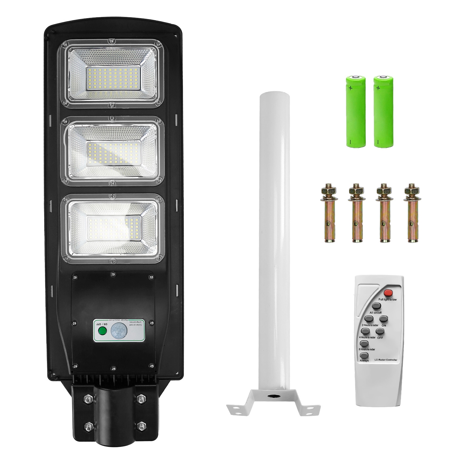 Luz Solar 180 LEDs con Sensor Radar y Mando a Distancia