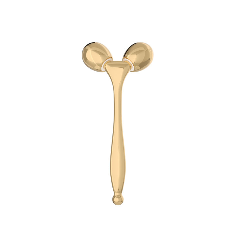 Roller Masajeador Facial 3D con Iones Negativos · Gold
