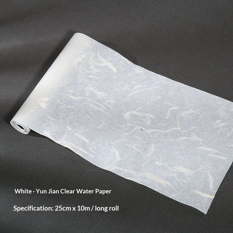 Papel de Caligrafía Clear Water — Practica con calma · White · 25cmX10M