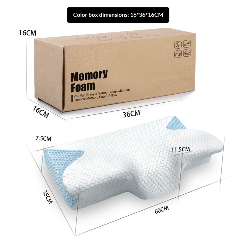 Almohada Cervical de Memory Foam | Slow Rebound · 60x35x11.5 7.5CM